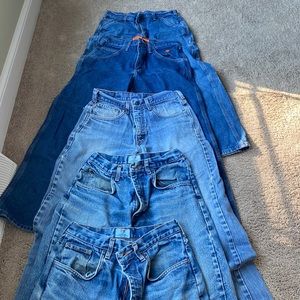 $15 for all. 5 pairs of FR Rated jeans very used condition. All operational.